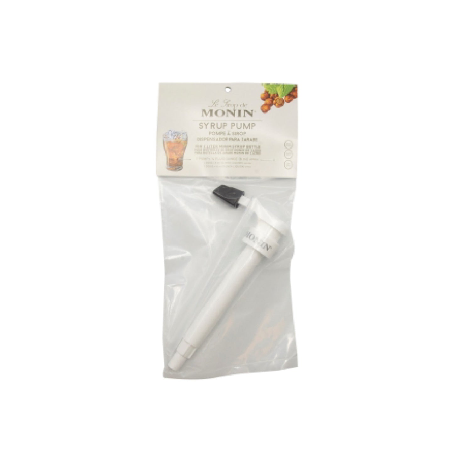 1 Liter (33.8 oz.) Plastice Bottle Syrup Pump