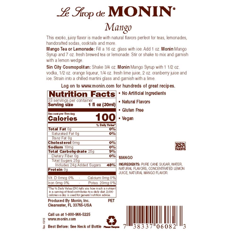 Monin Mango Syrup