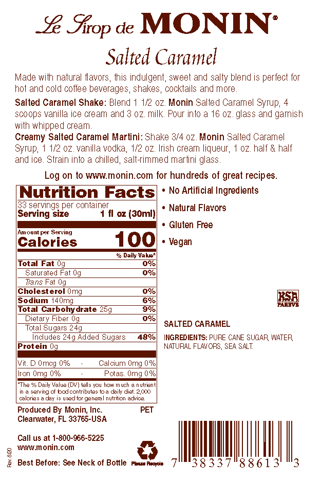Monin Salted Caramel Syrup