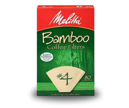 #4 Bamboo Coffee Filters Cone -80 ct.