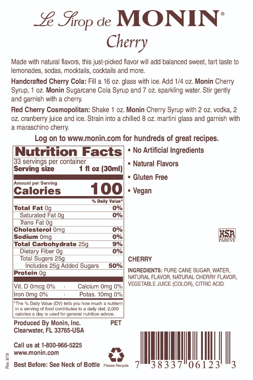 Monin Cherry Syrup