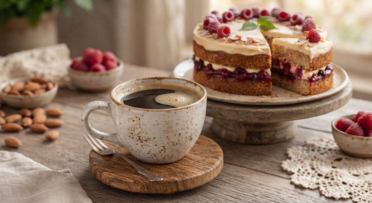 Wild Raspberry Almond Torte Coffee