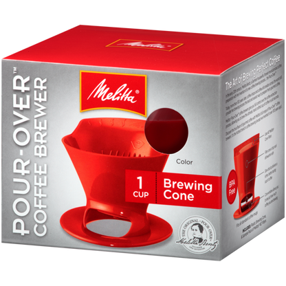 1 cup pourover cone red
